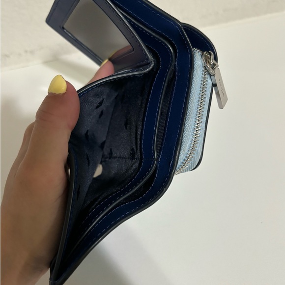 Like new Kate Spade Trifold Wallet Bon Voyage Blue - Picture 5 of 6